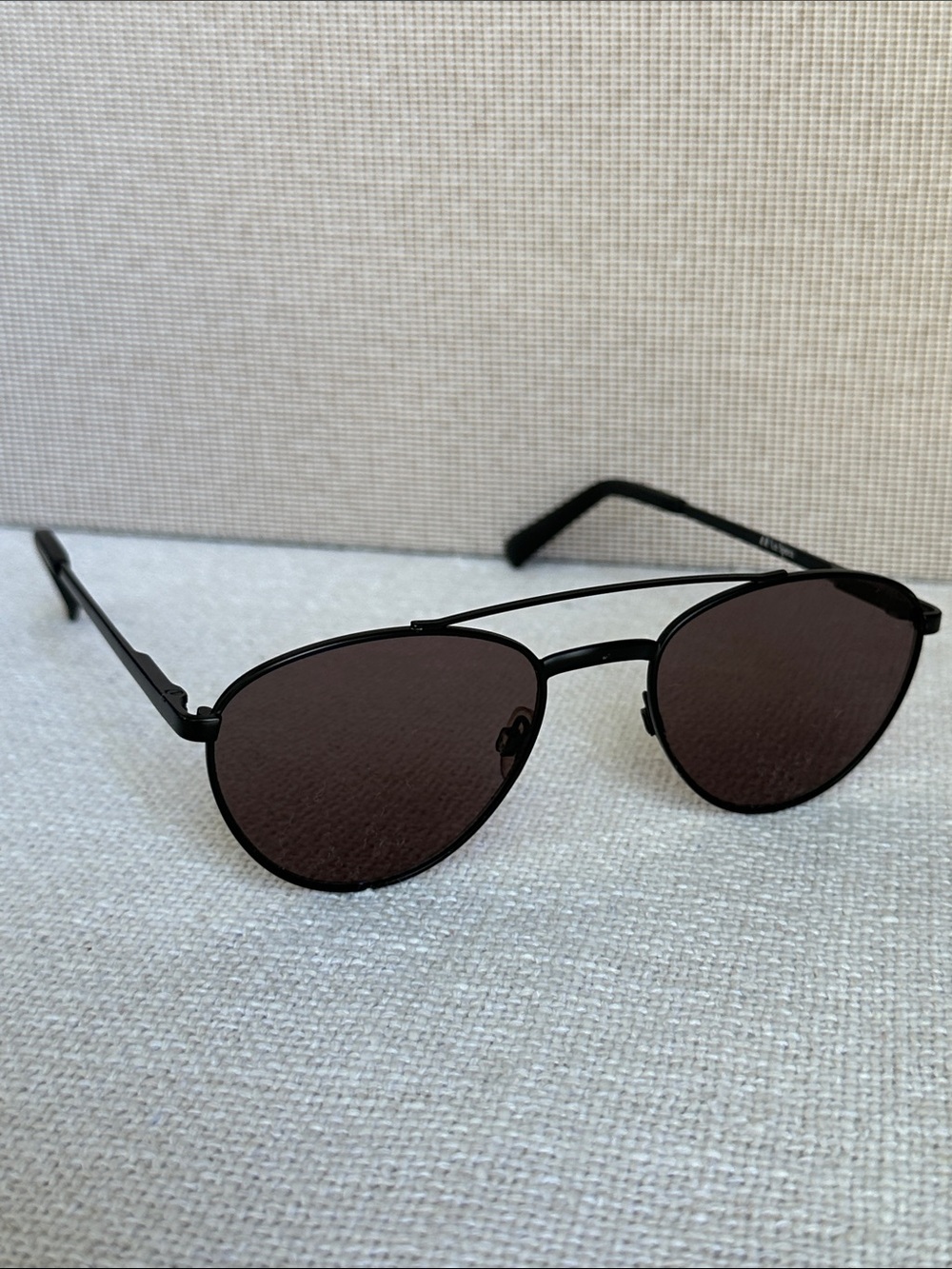 Le Specs Rocket Man Black Aviator Sunglasses with Dark Lenses